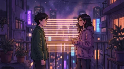 un chico y una chica charlan animadamente, entre ellos la conversación fluye sin problemas. Representa la asertividad.